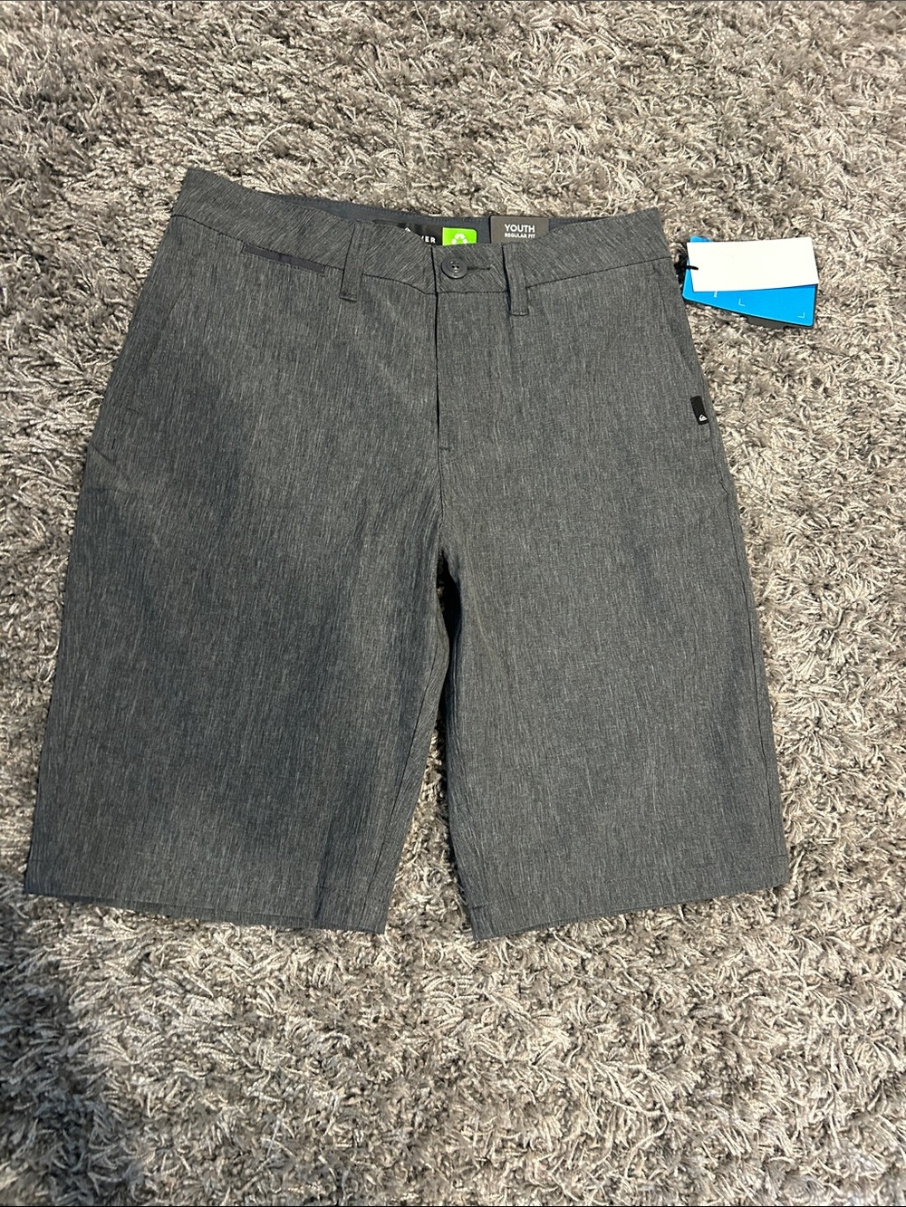 Quiksilver Youth Charcoal Heather Amphibian Shorts